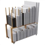 Art Storage Rack With Handle & Caster Wheels For Canvas Boards, Drawing Board.... Fixed Price $217.21.