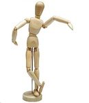 Hsomid 12'' Artists Wooden Manikin Jointed Mannequin Perfect For Small,. Fixed Price $21.04.