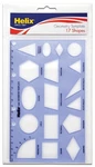 Helix Geometry Drawing Template 17 Shapes Precision Drafting Design 20CM Ruler. Fixed Price $7.82.