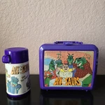 1991 Disney Dinosaurs Lunch Box Thermos Set Aladdin Purple Vintage Kids. Fixed Price $25.99.
