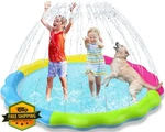 Jasonwell Dog Splash Pad Sprinkler Toy Toddler Kids Pool. Fixed Price $34.99.