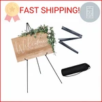 Jeawiwi Black Easel Stand For Wedding Sign, Poster Display, Collapsibl. Fixed Price $26.93.