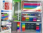 Artskills Stack & Store Set 120-PC Markers Drawing Pencils Acrylic Paints. Fixed Price $24.99.