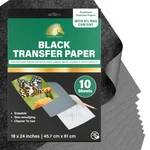 Myartscape Graphite Transfer Paper 18" X 24" 10 Large Sheets Black Carbo. Fixed Price $25.84.