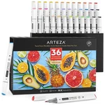 Arteza Everblend Ultra Markers Tropical Tones - Set Of 36. Fixed Price $49.99.