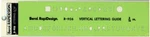 Berol Rapidesign Template Vertical Lettering Guide 3/16" R-906. Fixed Price $14.49.