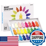 Ysnysn 24 Colors Crayons Non-toxic Unbreakable Easy Grip For Toddlers 1-. Fixed Price $35.85.