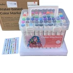 Ohuhu Paper-friendly No Peeling 60 Colors Water-based Fine & Brush Art Markers. Fixed Price $30.00.