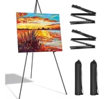 Sunyesyoon Display Silver Easel Stand - Artist Instant Tripod 2 Pack Foldable. Fixed Price $19.99.