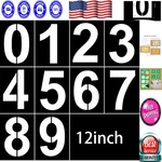 12-INCH Reusable Large Number Stencils Set For Creative Cake And Art Projects. Fixed Price $19.99.