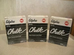 Lot (3) Vintage Weber Costello Alpha White Chalkboard *new Old Stock. Fixed Price $11.99.