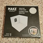 Make Market Miniature Studio Room Box Diy Kit Wood Unfurnished White Mpn 713097. Fixed Price $19.21.