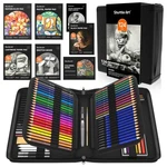 Shuttle Art 124 Pcs Drawing Kit, Professional Supplies With Sketch, Char. Fixed Price $51.53.
