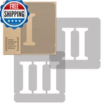 Nakleo 12 Pcs Numbers And Symbols 5.5 Inch Roman Plastic Stencils For Crafts. Fixed Price $59.52.