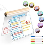 Led Note Board With Colors, Dual-sided Acrylic Message Drawing Writ.... Fixed Price $18.42.