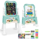 Mojitodon Easel For Kids,rotatable Double Sided Adjustable Sta.... Fixed Price $64.90.