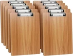 Huajie 10 Pack Clipboards,wooden Hardboard With Low Profile Brown. Fixed Price $41.58.