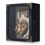 Shadow Box Frame 8X10 Deep Wood Display Case Wedding Memory Keepsake Decor. Fixed Price $40.45.