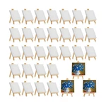 Mimorou 32 Pack 4 X Inch Mini Canvases With Easel Sets For Painti... Fast Ship. Fixed Price $52.96.