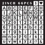 Alphabet Letter Stencils 2INCH, 66 Pcs Reusable Plastic Number Templat.... Fixed Price $16.41.