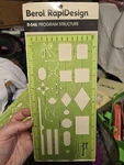 Berol Rapidesign Template R-546 Program Structure Nip Sealed. Fixed Price $13.59.