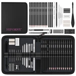 Hiforny 42 Pcs Drawing Set, Sketching Kit With Graphite & Charcoal Pencils, B.... Fixed Price $27.69.