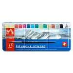 Caran D'ache Gouache Studio 15 Pans. Fixed Price $84.63.