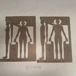 Pickett Female/male Human Figure Templates (1141I)(1140I). Fixed Price $39.99.