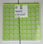 Omnigrip Omnigrid 8.5" X Square Quilting/crafts Ruler Neon Green Lines New. Fixed Price $8.99.