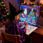 Led Drawing Board Acrylic Dry Erase Glow Doodle W/ Stand For Kids Adults. Fixed Price $16.40.