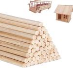1/8 X 6 Inch 200 Pcs Dowel Rods Sticks Wooden - Unfinished Bambo. Fixed Price $11.74.