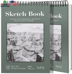 Sufly 9"X12" Drawing Paper, Pack Of 2, 100 Sheets Each, Top Spiral Sketch Pad, 6. Fixed Price $28.43.