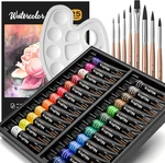 Nicpro Watercolor Paint Set For Adults, Beginner & Artists, 24 Colors. Fixed Price $28.38.