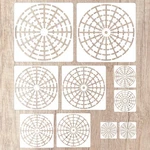 Gosknor 10PCS Mandala Dot Painting Stencils, 5 Sizes Reusable M, White. Fixed Price $14.24.