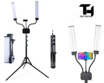 Tech Portable Adjustable Dual Head Floor Lamp Tattoo Salon Work Light. Fixed Price $123.49.