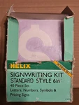 Helix 40 Piece 6 Inch Lettering Guide Stencil Set Letters & Numbers+ Case. Fixed Price $34.99.
