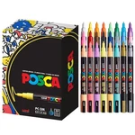 24 Posca Acrylic Paint Markers Set With Reversible Tips For Art & Fabric. Fixed Price $58.23.