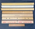 Vtg Lot Of Staedtler 987 19-31, Pickett P-232A, C-thru Ruler TS-656, Wescott +. Fixed Price $36.75.