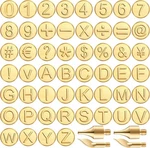 56 Pieces Wood Burning Tip Letter Set Including Alphabet Num.... Fixed Price $20.32.