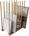 Art Storage Rack, Drying Wood Stand 11"D X 19.1"W 24"H. Fixed Price $90.86.