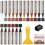 Dewel Wood Filler Sticks, 18 Colors Crayons For Scratches, Floor Re.... Fixed Price $23.72.