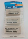 Paper Mate Prismacolor Magic Rub Eraser 3 Pk 1794294 Latex Free Art Drawing New. Fixed Price $15.00.