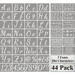 Large Letter Stencils For Painting On Wood - 44 Pack Alphabet 8" X 5". Fixed Price $19.34.