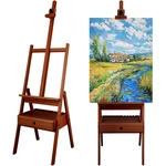 Somime Large Wooden H-frame Studio Easel Solid Beechwood Stand Storage. Fixed Price $134.47.