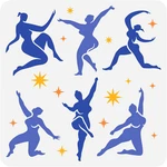 Fingerinspire Dancing With Matisse Painting Stencil 11.8X11.8INCH Reusable Dance. Fixed Price $13.95.