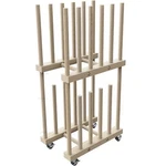 Art Storage Rack - Canvas & Paper Stand With Handle Caster Wheels F.... Fixed Price $81.27.