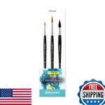 Escoda Watercolour Artist Conrad Roset Size 4 8 10 3 Brushes Synthetic Gold. Fixed Price $100.15.