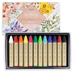 Ha Shi Water-soluble Oil Pastels Count (pack Of 1), 12 Colors. Fixed Price $17.00.