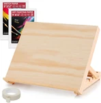 Tabletop Easel For Painting, 13.8"X11.4" Adjustable Portable Art Includes. Fixed Price $47.64.