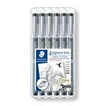 Staedtler 308 SB6P Pigment Liner Black Ink - Assorted Tip Pack. Fixed Price $14.99.
